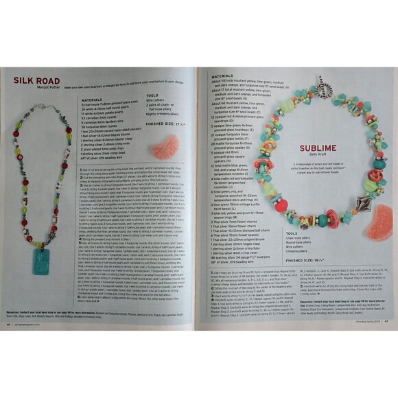 Stringing Magazine Spring 2009 70 Ideas For Making Fresh Spring Jewelry - Picture 12 of 16